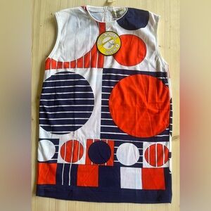 Geometric VTG 60s~70s Norton’s Point Sleeveless Top